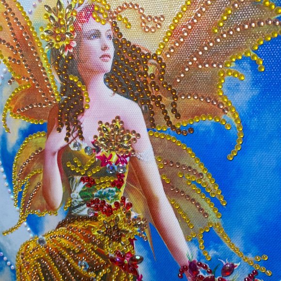 Angel In The Moon Diamond Art #718 On Canvas - Picture 3 of 11